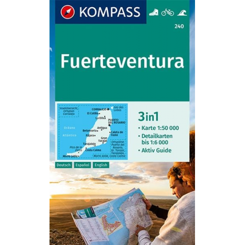 KOMPASS Wanderkarte 240 Fuerteventura 1:50.000