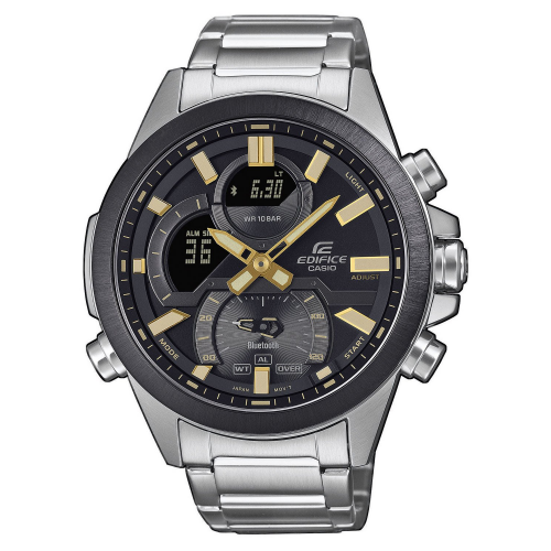 Casio ECB-30DB-1A9EF Edifice Herrenuhr Bluetooth Schwarz/Goldfarben