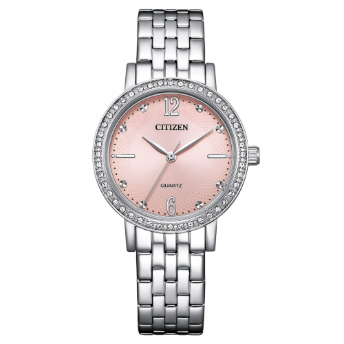 Citizen EL3100-55W Damenuhr Quarz Stahl/Rosa