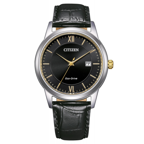 Citizen AW1784-16E Eco-Drive Solar Herrenuhr Schwarz/Bicolor