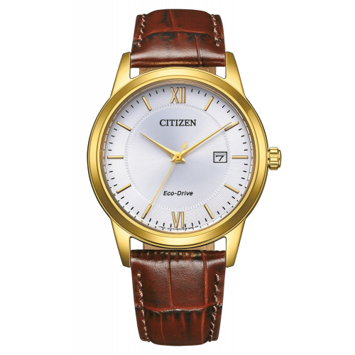 Citizen AW1782-11A Eco-Drive Herrenuhr Solar Braun/Goldfarben