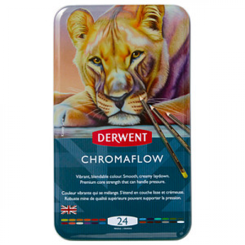 DERWENT Chromaflow Buntstifte farbsortiert, 24 St.