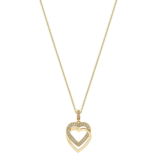 Jette 88336071 Damen-Kette Herz Swing Heart Silber vergoldet