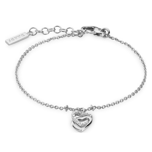 Jette 88184777 Damen-Armband Herz Heartbeat 925 Silber