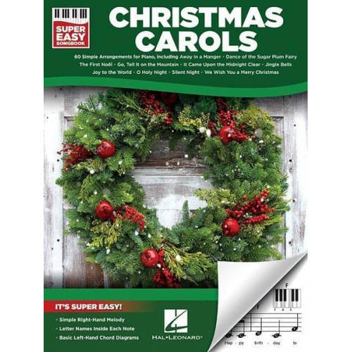 Hal Leonard Publishing Corporation (COR) - Christmas Carols - Super Easy Songbook