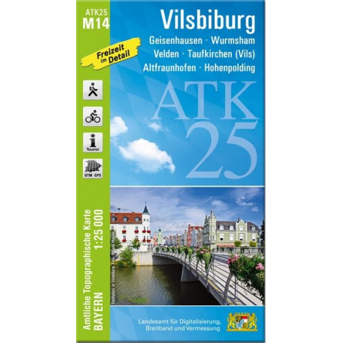 ATK25-M14 Vilsbiburg (Amtliche Topographische Karte 1:25000)