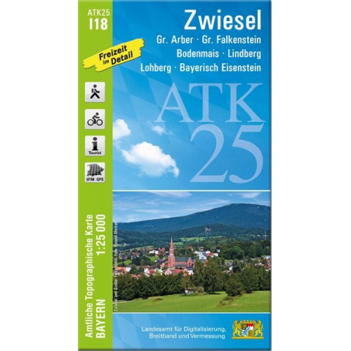 ATK25-I18 Zwiesel (Amtliche Topographische Karte 1:25000)