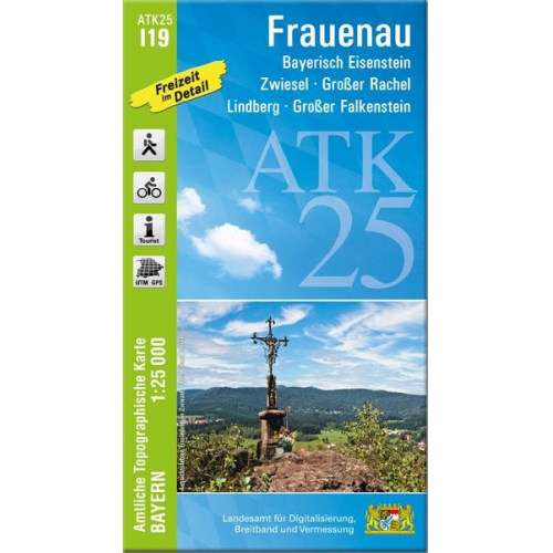 ATK25-I19 Frauenau (Amtliche Topographische Karte 1:25000)