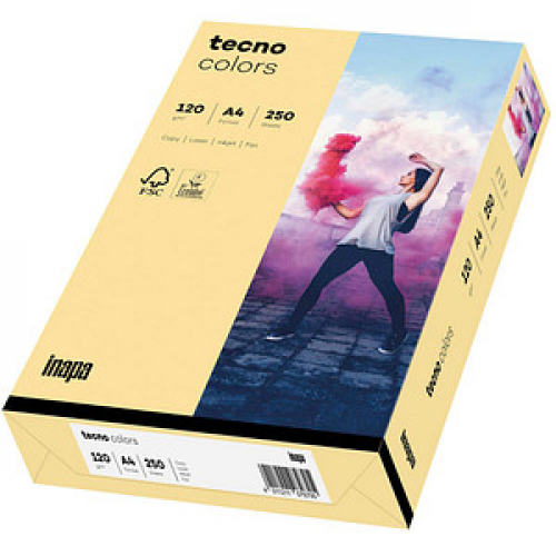 tecno Kopierpapier colors chamois DIN A4 120 g/qm 250 Blatt