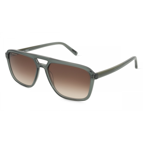 Freigeist 866007 Herren-Sonnenbrille Vollrand Pilot Kunststoff-Gestell, grau