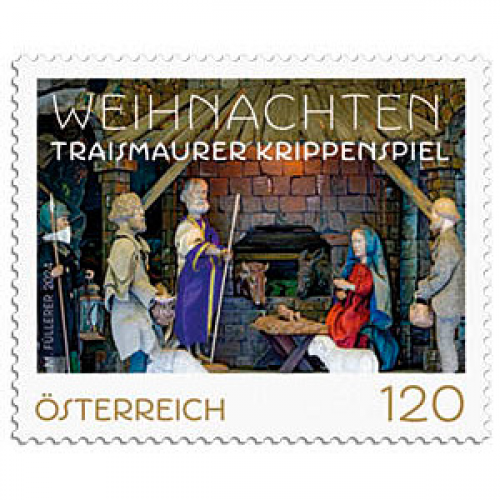 Österreichische Post 1,20 € Briefmarken ECO S "Traismaurer Krippenspiel" selbstklebend 50 St.