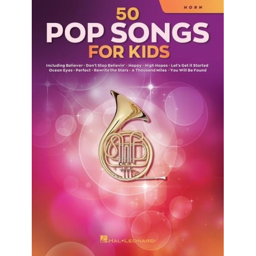 Hal Leonard Corp. (COR) - 50 Pop Songs for Kids for Horn