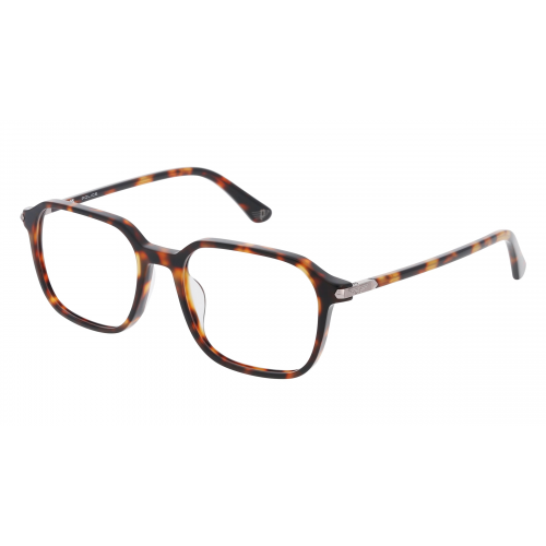 Police VPLP13 Herren-Brille inkl. Gläser Vollrand Eckig Kunststoff-Gestell 53mm/18mm/145mm, braun