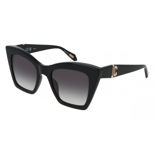 Just Cavalli SJC106 Damen-Sonnenbrille Vollrand Eckig Acetat-Gestell, schwarz