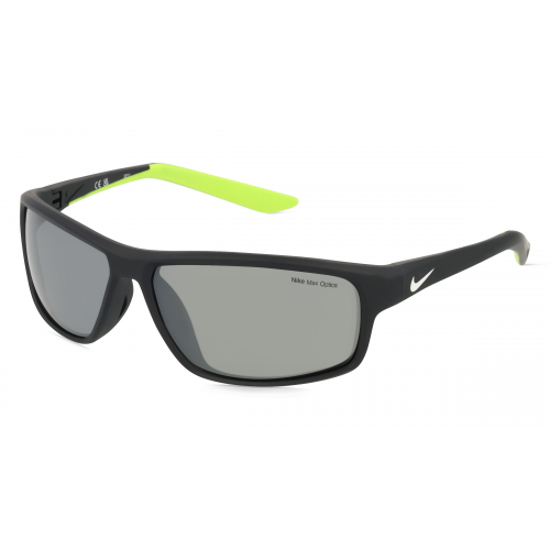 Nike RABID 22 DV2371 Unisex-Sonnenbrille Vollrand Eckig Kunststoff-Gestell, schwarz