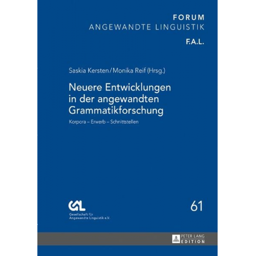 Neuere Entwicklungen in der angewandten Grammatikforschung