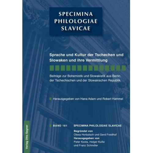 Sprache und Kultur der Tschechen und Slowaken und ihre Vermittlung