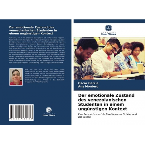 Oscar García Any Montero - Der emotionale Zustand des venezolanischen Studenten in einem ungünstigen Kontext