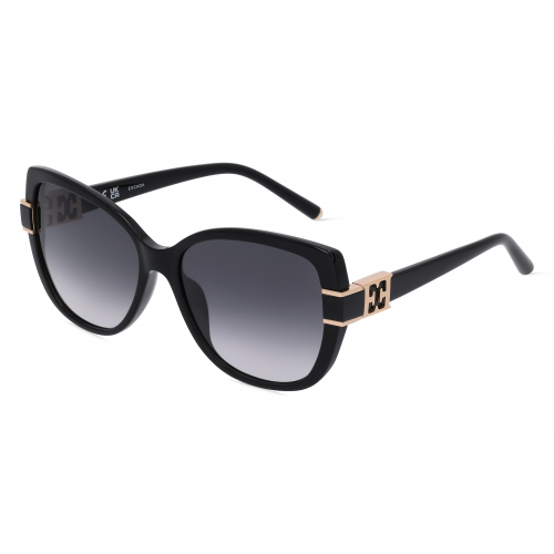 Escada ESCSESD89 Damen-Sonnenbrille Vollrand Butterfly Kunststoff-Gestell, schwarz