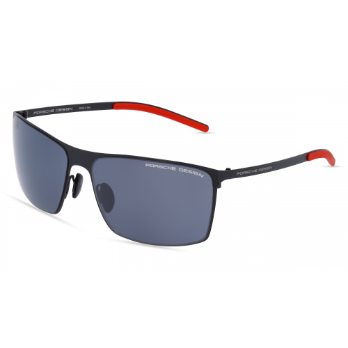 Porsche Design 8667 Herren-Sonnenbrille Vollrand Eckig Metall-Gestell, grau