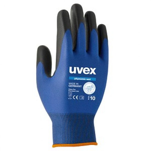 uvex unisex Arbeitshandschuhe phynomic WET blau Größe 10 1 Paar