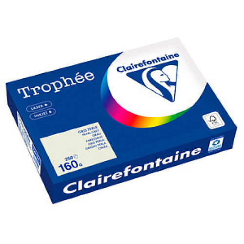 Clairefontaine Kopierpapier Trophée grau DIN A4 160 g/m² 250 Blatt