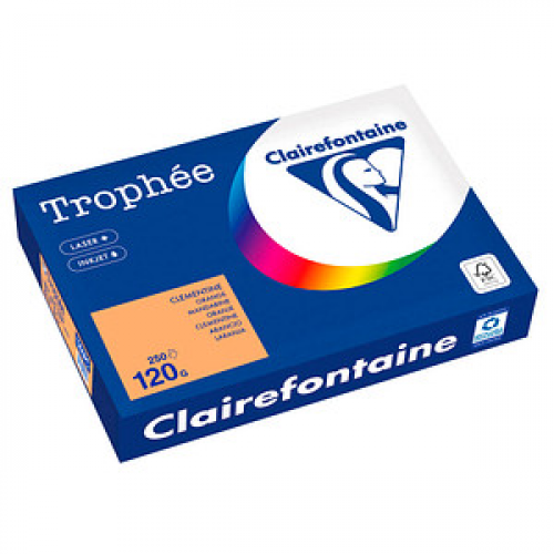 Clairefontaine Kopierpapier Trophée mandarin DIN A4 120 qm 250 Blatt