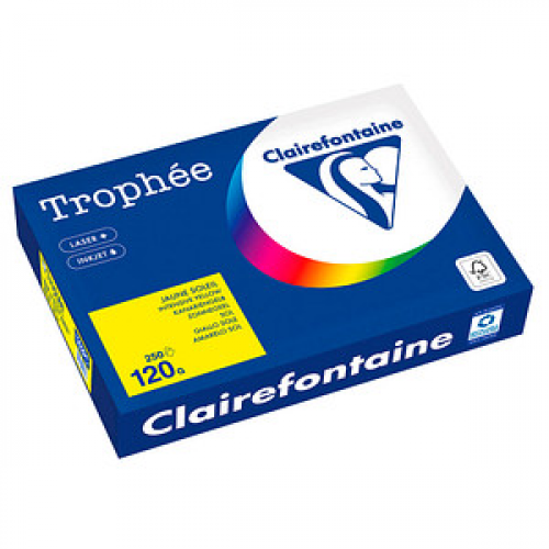 Clairefontaine Kopierpapier Trophée canariengelb DIN A4 120 g/m² 250 Blatt