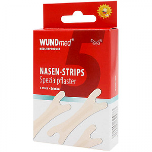 WUNDmed® Pflaster Nasen-Strips beige 1,9 x 6,6 cm, 5 St.