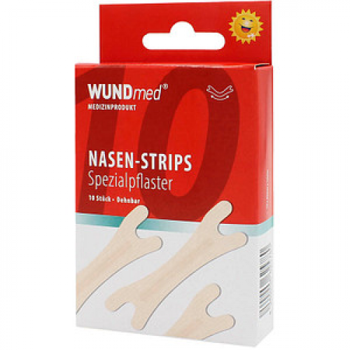 WUNDmed® Pflaster Nasen-Strips beige 1,9 x 6,6 cm, 10 St.