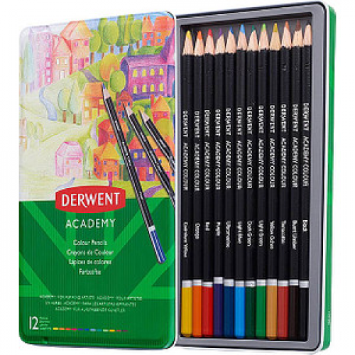 DERWENT Academy Colour Buntstifte farbsortiert, 12 St.