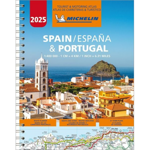 Michelin - Michelin Straßenatlas Spanien & Portugal mit Spiralbindung