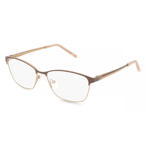 Escada ESCVESD25 Damen-Brille inkl. Gläser Vollrand Eckig Metall-Gestell 54mm/15mm/135mm, Beige