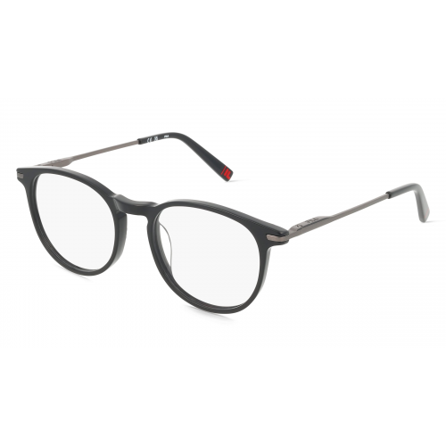 Fila VFI719 Damen-Brille inkl. Gläser Vollrand Panto Acetat-Gestell 50mm/18mm/140mm, schwarz