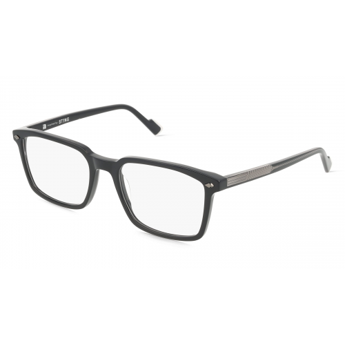 Sting VST511 Herren-Brille inkl. Gläser Vollrand Eckig Acetat-Gestell 54mm/19mm/145mm, schwarz