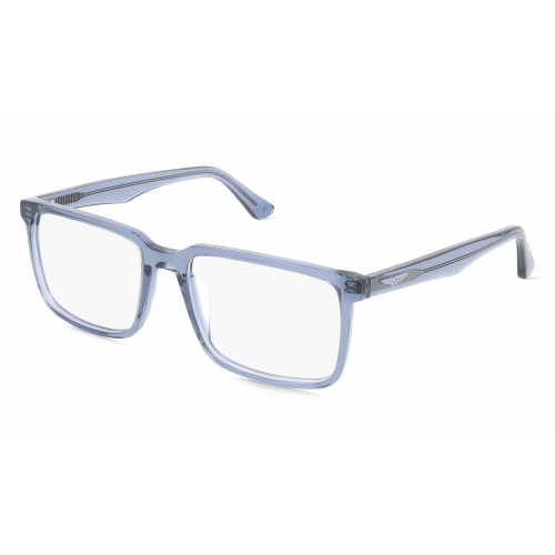 Police VPLN17 Herren-Brille inkl. Gläser Vollrand Eckig Acetat-Gestell 57mm/18mm/145mm, blau