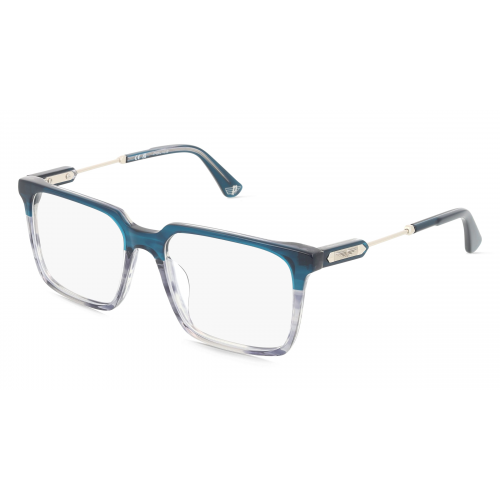 Police VPLN28 Herren-Brille inkl. Gläser Vollrand Eckig Acetat-Gestell 53mm/17mm/145mm, grau