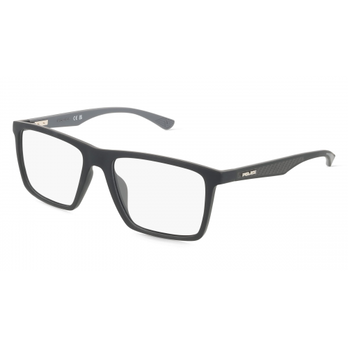 Police VPLN26 Herren-Brille inkl. Gläser Vollrand Eckig Acetat-Gestell 54mm/17mm/145mm, schwarz