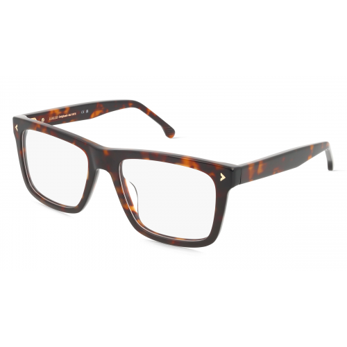 Lozza VL4347 Herren-Brille inkl. Gläser Vollrand Eckig Acetat-Gestell 56mm/19mm/145mm, braun