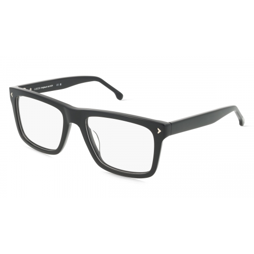 Lozza VL4347 Herren-Brille inkl. Gläser Vollrand Eckig Acetat-Gestell 56mm/19mm/145mm, schwarz