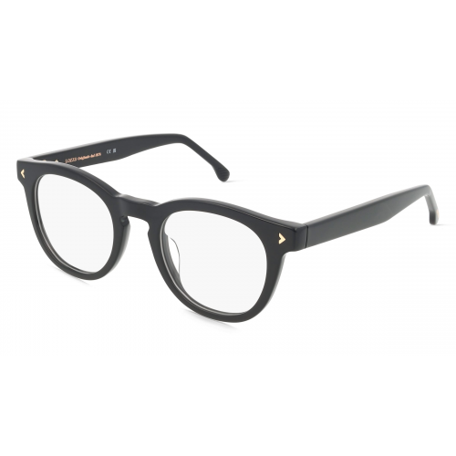 Lozza VL4348 Herren-Brille inkl. Gläser Vollrand Panto Acetat-Gestell 49mm/22mm/145mm, schwarz