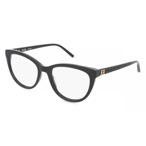 Escada VESE40 Damen-Brille inkl. Gläser Vollrand Butterfly Acetat-Gestell 53mm/18mm/140mm, schwarz