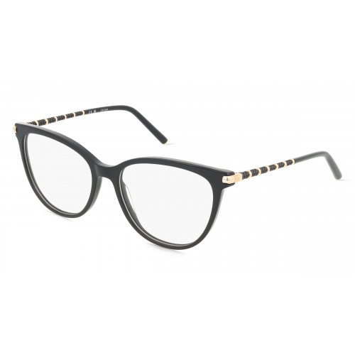 Escada VESE42 Damen-Brille inkl. Gläser Vollrand Butterfly Acetat-Gestell 54mm/16mm/140mm, schwarz