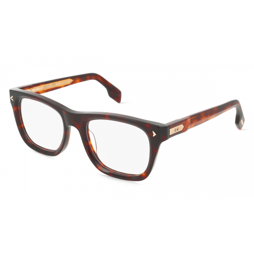 Lozza LOZVL4355M Herren-Brille inkl. Gläser Vollrand Eckig Acetat-Gestell 53mm/21mm/145mm, braun