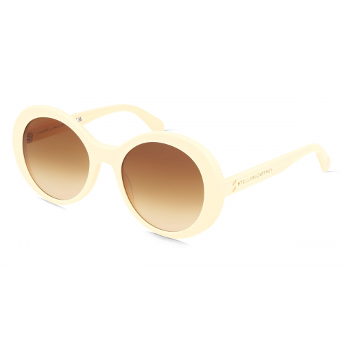 Stella McCartney SC40057I Damen-Sonnenbrille Vollrand Rund Bio-Acetat-Gestell, braun