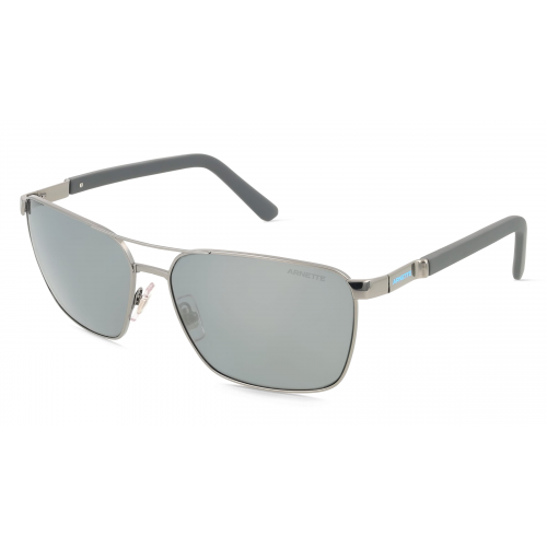 Arnette 0AN3091 BARRACAS Herren-Sonnenbrille Vollrand Eckig Metall-Gestell, grau