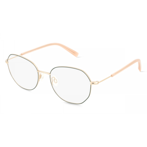 Esprit 33502 Damen-Brille inkl. Gläser Vollrand Eckig Metall-Gestell 52mm/17mm/145mm, grün