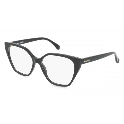 Max Mara MM5085 Damen-Brille inkl. Gläser Vollrand Eckig Acetat-Gestell 55mm/15mm/140mm, schwarz