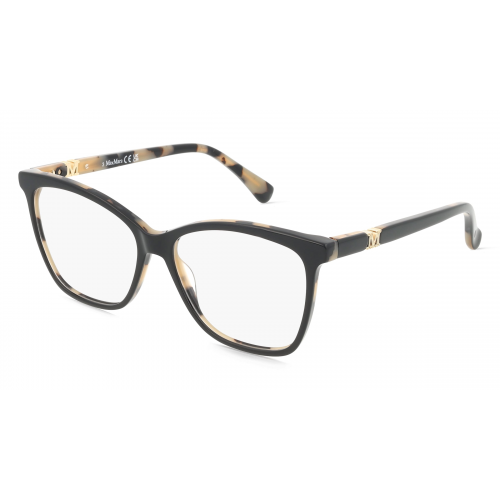 Max Mara MM5017 Damen-Brille inkl. Gläser Vollrand Butterfly Acetat-Gestell 53mm/14mm/140mm, schwarz