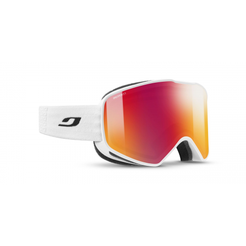 Julbo J7721 Herren-Skibrille Vollrand Monoscheibe Kunststoff-Gestell, weiß